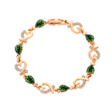 Hollow Love Bracelet With Rhinestones Fashion Temperament Heart-shaped Bracelet For Valentine's Day
