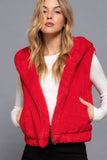 Hoodie Faux Fur Vest