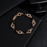 Hollow Love Bracelet With Rhinestones Fashion Temperament Heart-shaped Bracelet For Valentine's Day