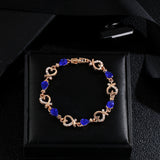 Hollow Love Bracelet With Rhinestones Fashion Temperament Heart-shaped Bracelet For Valentine's Day
