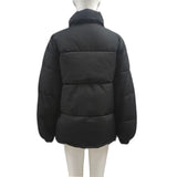 Windproof Down Cotton Coat Warm Thickened Jacket Solid Outwear All-match Loose Tops Clothing