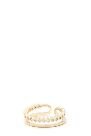 Rhinestone Metal Ring