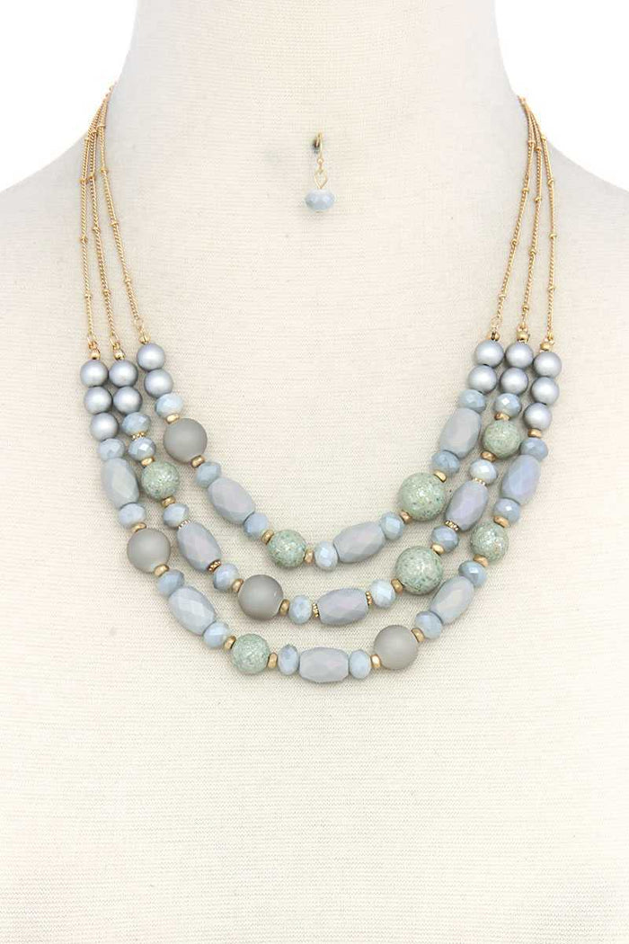 Beaded Layered Necklace