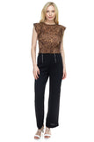 Double O-ring Zipper Up Pants