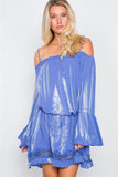 Bell Sleeves Tie Dye Boho Mini Dress