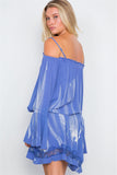 Bell Sleeves Tie Dye Boho Mini Dress