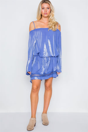 Bell Sleeves Tie Dye Boho Mini Dress