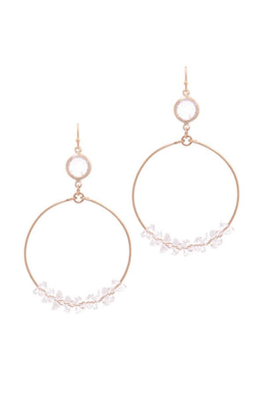 Cutout Circle Drop Earring