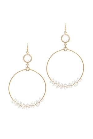 Cutout Circle Drop Earring