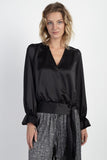 Surplice Wrap Front Top