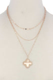 Moroccan Shape Pendant Layered Necklace