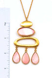 Modern Stylish Pendant Necklace And Earring Set