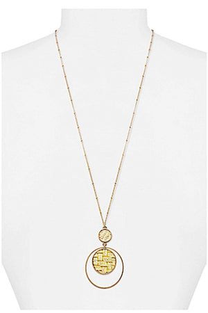 Modern Double Layer Pendant Necklace