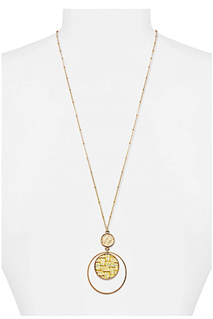 Modern Double Layer Pendant Necklace