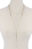 Metal Y Shape Necklace