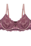 Two Tone Floral Lace Push Up Bra