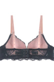 Two Tone Floral Lace Push Up Bra