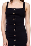Button Down Ribbed Mini Dress