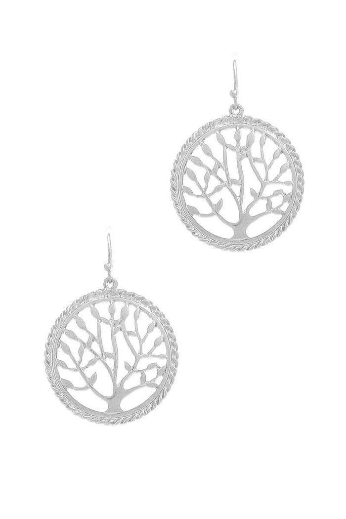 Stylish Circle Tree Drop Earring
