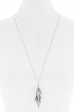 Modern Multi Linked Oval Dangle Mini Bead Style Necklace