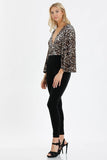 Leopard Print  V-neck Jumpsuits