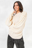 A Sweater Featuring Round Neckline