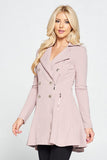 Double Breasted Flare Blazer Dress
