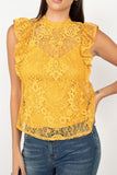 Sleeveless Lace Lining Top