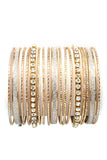 Multi Metal Bangle Rhinestone Mix Bracelet