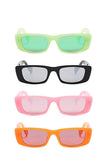 Trendy Sharp Eye Vibrant Colored Sunglasses