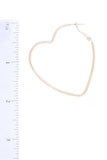 Metal Heart Hoop Earring