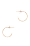 Metal Heart Hoop Earring