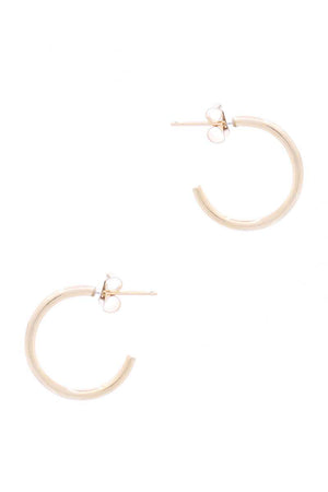 Metal Heart Hoop Earring