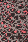 Plus Size Cheetah Printed Knit Legging With Elastic Waistband, And High Waist Fit.