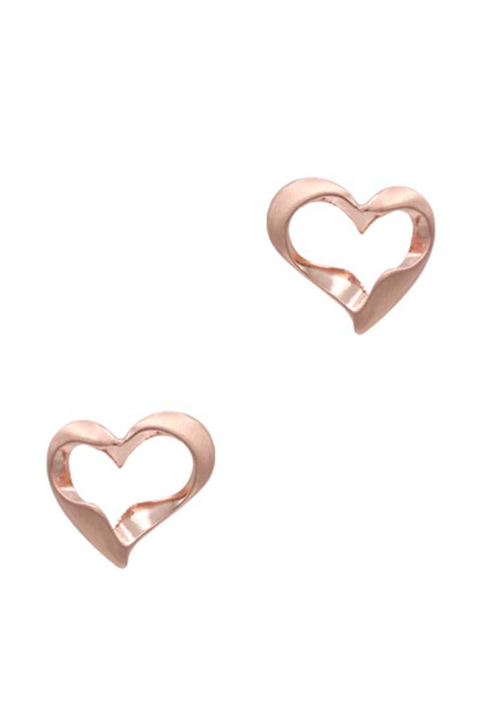 Metal Heart Stud Earring