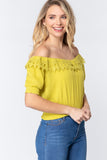 Off Shoulder Lace Detailed Top