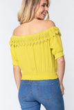 Off Shoulder Lace Detailed Top