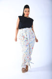Newspaper Splatter Baggy Pants