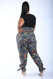 Newspaper Splatter Baggy Pants
