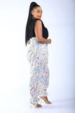 Newspaper Splatter Baggy Pants