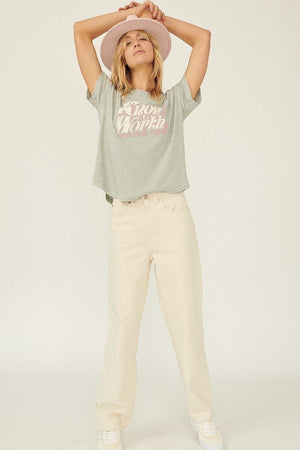 A Mineral Washed Graphic T-shirt