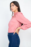 Mock Neck Long Sleeves Top
