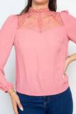 Mock Neck Long Sleeves Top