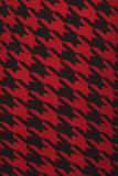 Plus Size Houndstooth Print, High Waisted, Full Length, Leggings.