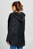 Hooded Fuzzy Fur Jacket