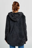 Hooded Fuzzy Fur Jacket