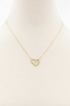 Heart Rhinestone Necklace