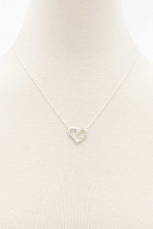 Heart Rhinestone Necklace