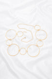 Circle Layer Metal Link Chain Hook Belt